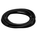 uxcell コルゲートチューブ 配線整理 外径10mm 電気配線用 ブラック 2.5M
