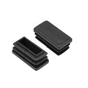 uxcell プラグエンドキャップ プラスチック 30mm x 15mm 長方形 家具 テーブル 椅子脚 12個