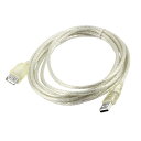 uxcell USB2.0 タイプA オス - メス M/ F 延長 ケーブル コード クリア 3M