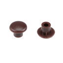 uxcell ネジキャップカバー ブラウン 8mmx5mmx6mm プラスチック材質 ゴムホールプラグ 200個入り