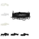 Allegra K レース シューズストラップ ゴムバンド パンプス 幅1.5cm 6色選べる 4個2足 脱げ防止 弾性 取り外し可能 靴ストラップベルト