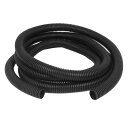 uxcell コルゲートチューブ ホースコード 中国製 ブラック 25mmx20mm 3.0M長さ