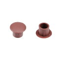 uxcell ネジキャップカバー ブラウン 11mmx8mmx7mm プラスチック材質 20個入り
