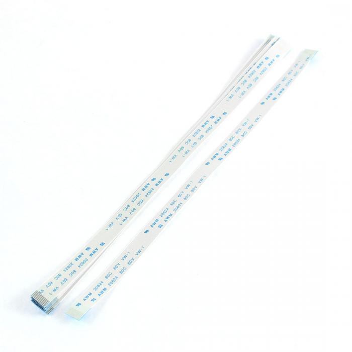 uxcell 柔軟フラットケーブル データケーブル Aタイプ ホワイト 10本入 15ピン