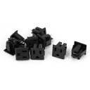 uxcell アウトレットソケット パネルマウント プラスチック製 AC 125V 15A 9個入