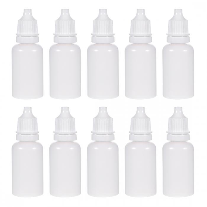 uxcell プラスチックドロッパーボトル 絞り可能液体ドロッパーボトル 小口ドロップボトル ホワイト 30ml 10個