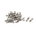 uxcell 六角穴付きボルト ソケットキャップヘッド ステンレス製 ナールキャップ M2x10mm 20個入(4)