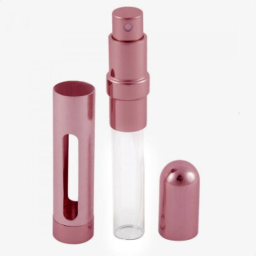uxcell ミニ香水スプレー アトマイザーボトル 旅行用 携帯に便利 12mL 詰め替え 漏斗付き ピンク