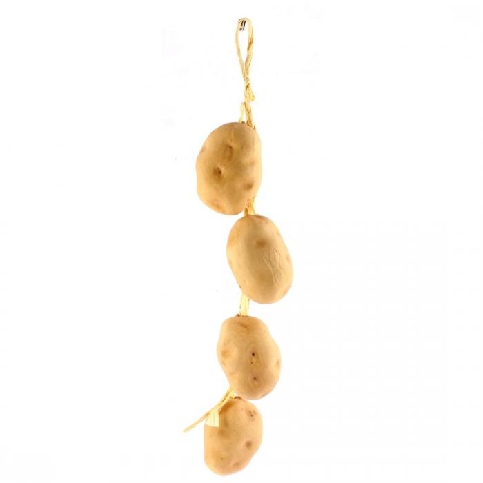 uxcell 食品サンプル 飾り 人工吊りジャガイモの紐 装飾的な人工野菜