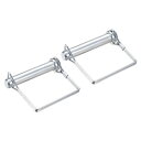 uxcell シャフトロックピン 12mm x 65mm カプラーピン 広場農場トレーラーワゴンローンガーデン用 2個(4)