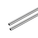 uxcell 丸いチューブ ストレートパイプ 304ステンレス製 シームなし 外径5 mm 壁厚さ0.8 mm 長さ250 mm 2個入