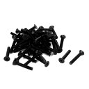 uxcell 六角穴付きボルト 皿ボルト 10.9炭素鋼材質 機械ねじ M4*25mm 50個入り