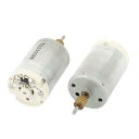 uxcell マイクロDCモータ シャフト径 2mm DC 24V 0.12A 18600RPM 2個入り