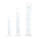 uxcell プラスチックメスシリンダー 50ml 100ml 250mlメスシリンダー 両面メートル法 クリア六角ベース 3合1セット