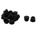 uxcell パイプキャップ チューブインサートプロテクター 16mm OD プラスチック ラウンド 16個 内径13-15mm