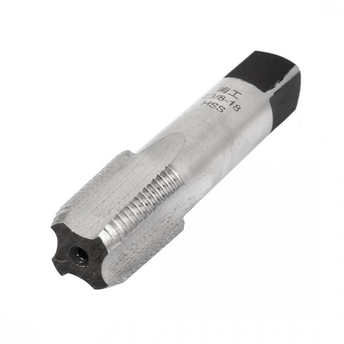 uxcell プラグタップ 60度 管用ねじ HSS 4フルート Z 3/8-18 NPT 68mm ...
