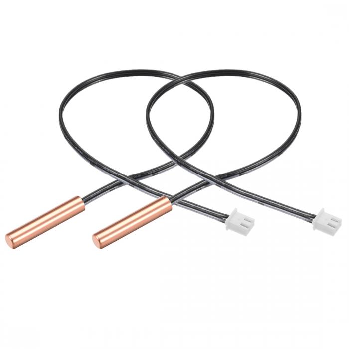 uxcell 温度センサー XH2.54-2Pプラグ付き20K温度プローブ 長さ40cm エアコン用 2個入り