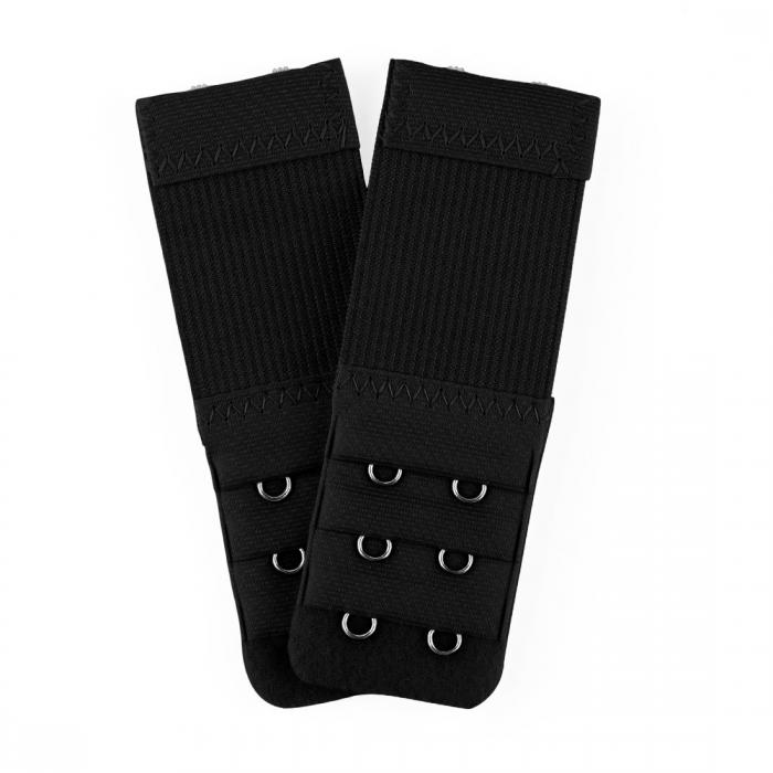 uxcell ブラジャー延長ホック 2列 3段 2枚セット ブラ 延長ホック ブラジャー ゴム 調整ホック レディース