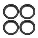 uxcell ハブリング 73.1mm/58.1mm ホイールハブリング ハブセントリックリング ハブ中心リング 高速走行 ホイールのセンター ホイールスペーサー リングスペーサー ホイールリング 汎用 プラスチック ブラック 4個