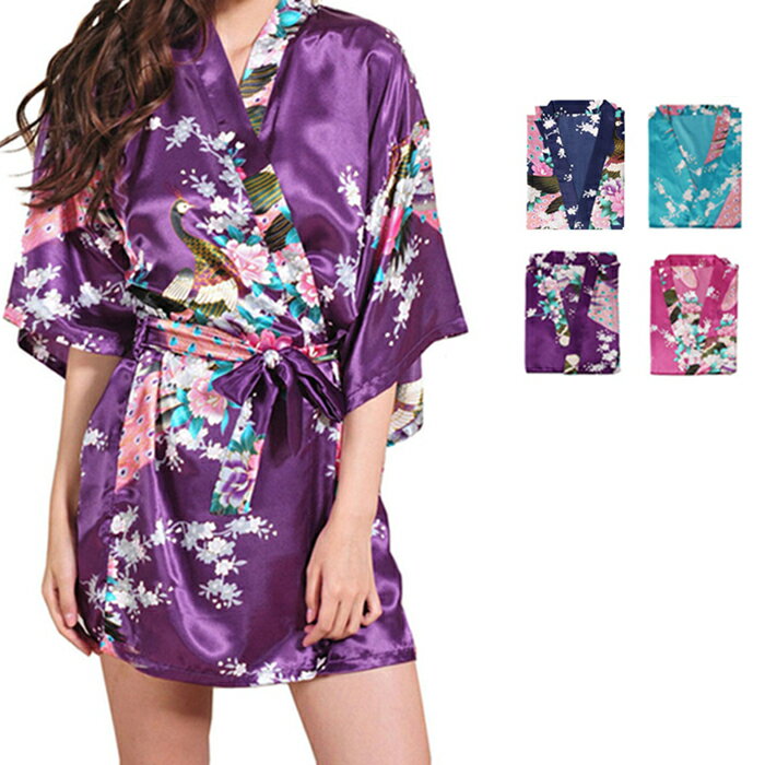 uxcell バスローブ 1個セット 4色選べる 3サイズ選べる L XL XXL レディース 浴衣 ...