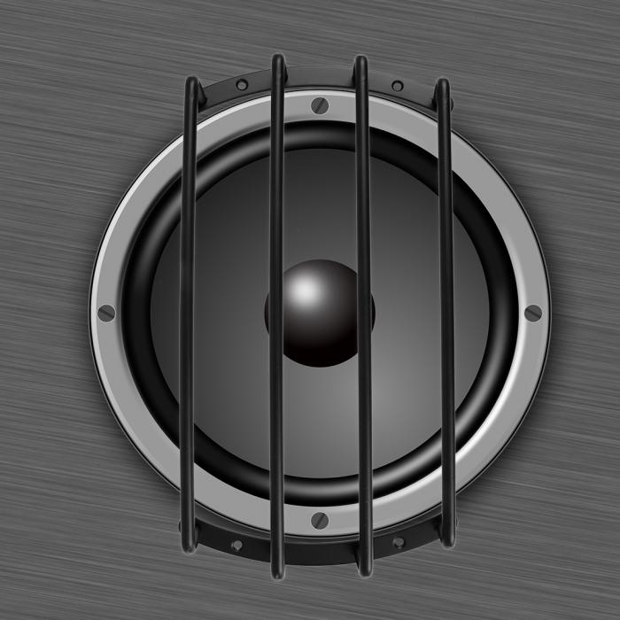 uxcell スピーカーカバー 30.8x17x4cm サブウーファープロテクター メタル ブラッ...