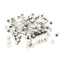 uxcell ガラスヒューズ管 電気コンポーネント 速断ヒューズ 250V 15A 50個入り