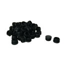 uxcell インサートグライドエンドキャップカバーパッド プラスチック丸管 床家具テーブルデスク用 足アンチスクラッチ 60個 25mm