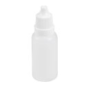 uxcell プラスチックドロッパーボトル 15ml 0.5オンス シール液ボトル 半透明 ホワイト プラスチック 50個入り