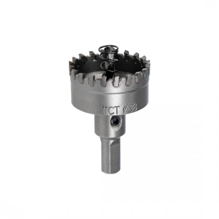 uxcell 超硬ホールカッター TCTホールソー ステンレス鋼板用 金属 高密度超硬歯 38 mm