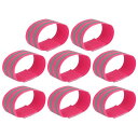 uxcell 反射バンド アーム用 高い視認性 ナイトサイクリングライディング リフレクターテープストラップブレスレット 8個 ピンク