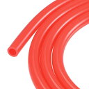 uxcell シリコンチューブホース 8 mm内径 12 mm外径 高温 ウォーターホースエアチューブ用 2.5 M レッド