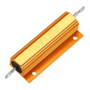 uxcell メタルクラッド抵抗 抵抗器 100W 3.3 Rアルミニウムハウジング抵抗 100W 3.3 R LED PCB用抵抗器 1個入り