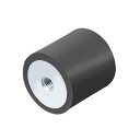 uxcell ゴム マウント 30x30mm ゴム 雌 M6 スレッド マウント アイソレータ 交換 アンチ 振動 パッド フラット