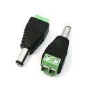 uxcell DC パワーコネクター 5.5x2.1mm DC パワージャックオス 2個入り