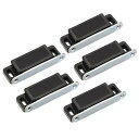 uxcell ドアキャビネット磁気キャッチ マグネットラッチ クロージャ ABS 長さ73mm ブラック 5個入り