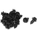 uxcell 16個入り プラスチック製 リベット バンパー クリップ リテーナ ブラック 10mm長