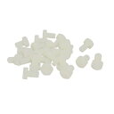 uxcell 六角ボルト 六角ヘッドのボルト M10 x 15mm ナイロン素材 ホワイト 25枚入り