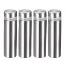 uxcell スタンドオフ ネジ 壁マウント 表示板ホルダー アクリルグラスネイル サイズ12x43 mm 4個入