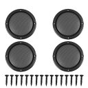 uxcell スピーカーカバー スピーカーグリル カバー 15.2x11.7x2cm メッシュ ウーファー サブウーファー グリル プロテクター プラスチック ...