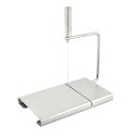 uxcell スライサー 家庭用品 果物 野菜 まな板 チーズ バターカッター 銀色調 24.5 x 24 x 2.5cm