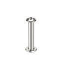 uxcell スクリューポスト ベルトバックル製本ボルトレザー ファスナー炭素鋼 4 mm穴径に適合 メスM3x20 mm 20セット