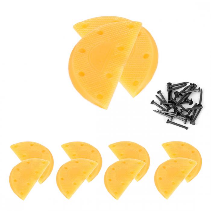 uxcell 靴底修理キット 修理パッド かかと 靴底用補修材 ゴム 滑り止め 10個