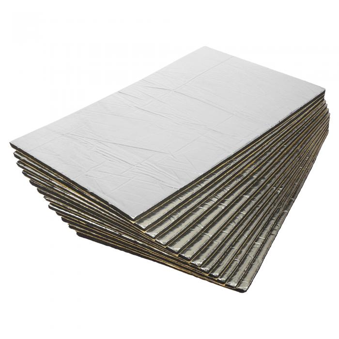 uxcell 車用断熱マット 断熱シート 車 断熱材 熱反射 50cmx30cm 厚さ10mm 遮熱シート 自動車用 断熱マ..