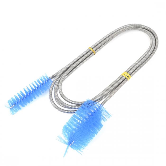 uxcell 水槽用 お掃除 ブラシ パイプ クリーナー 調整可能 ホワイト ブリストルチューブパイプクリーニングブラシ 160cm