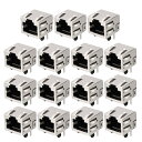 uxcell RJ45 8P8C モジュラー PCBジャックポートソケット 長さ18mm LANネットワーク用 15個入り