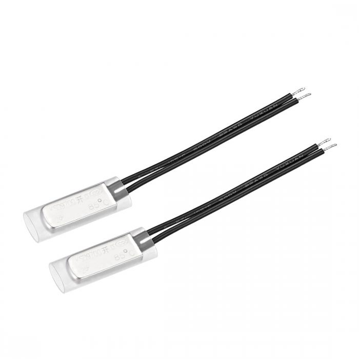 uxcell KSD9700サーモスタット バイメタル 温度制御スイッチ コントロールスイッチ メタル製 85℃ N.O 5..