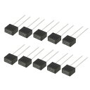 uxcell マイクロヒューズ DIPマウント ブラック T3.15A 3.15A 250V 10個入