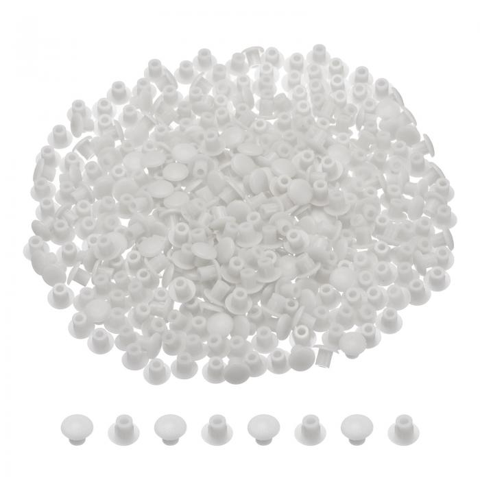 uxcell 700個のプラスチック製ホールプラグスクリーキャップカバー 5mm(3/16インチ)の装飾用タッピングスクリーカバー キャビネット 本棚 ライトグレー用の家具スクリーカバー
