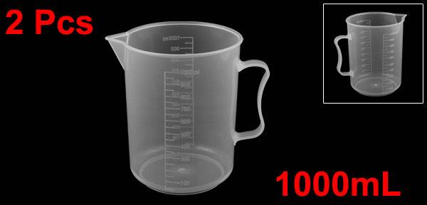 uxcell 測定カップ 計量カップ プラスチック測定カップ 目盛り計量カップ 液体測定カップ 2個入り
