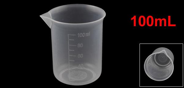 uxcell 計量カップ メジャーカップ 100mL容量 プラスチック測定カップ 液体測定カップ 1個入り